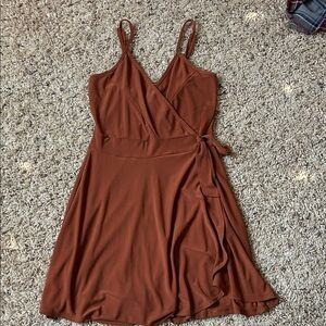 Windsor Chic Brown Wrap Romper
